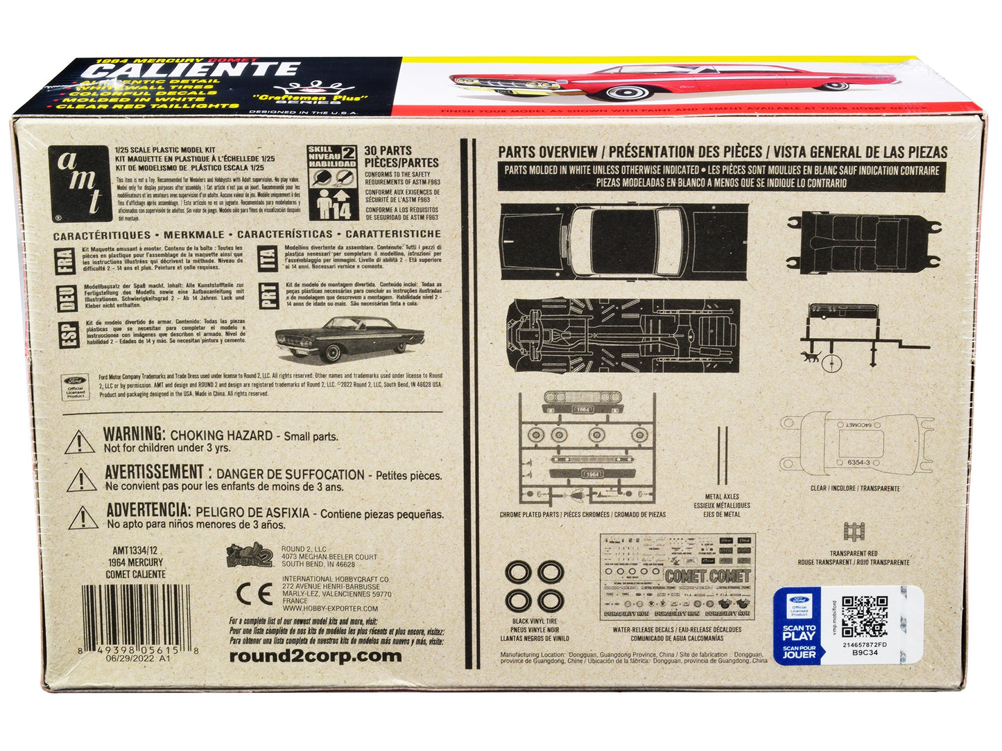 Skill 2 Model Kit 1964 Mercury Comet Caliente "Craftsman Plus" - Premium Model Kits(To Built) from AMT - Just $67.99! Shop now at Rapidvehicles