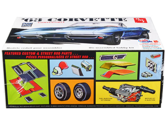 Skill 2 Model Kit 1963 Chevrolet Corvette Convertible 3-in-1 Kit - Premium Corvette Models from AMT - Just $61.19! Shop now at Rapidvehicles