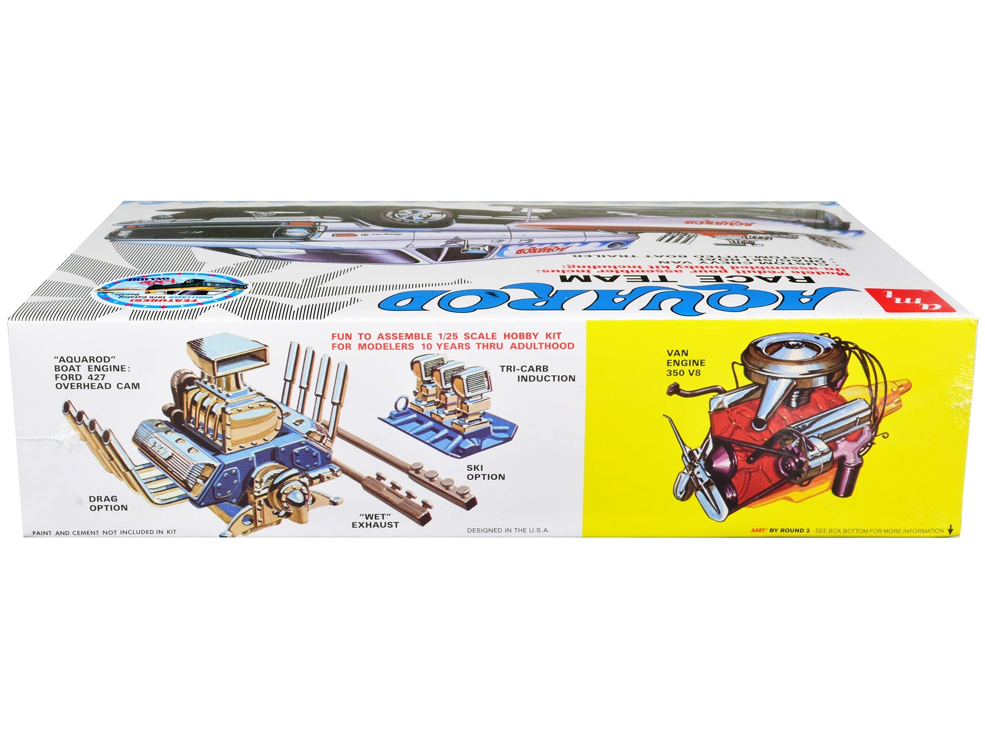 Skill 2 Model Kit Chevrolet Custom Van with Drag/Ski Boat and - Premium Model Kits(To Built) from AMT - Just $102.59! Shop now at Rapidvehicles