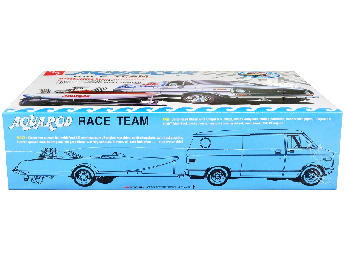 Skill 2 Model Kit Chevrolet Custom Van with Drag/Ski Boat and - Premium Model Kits(To Built) from AMT - Just $102.59! Shop now at Rapidvehicles