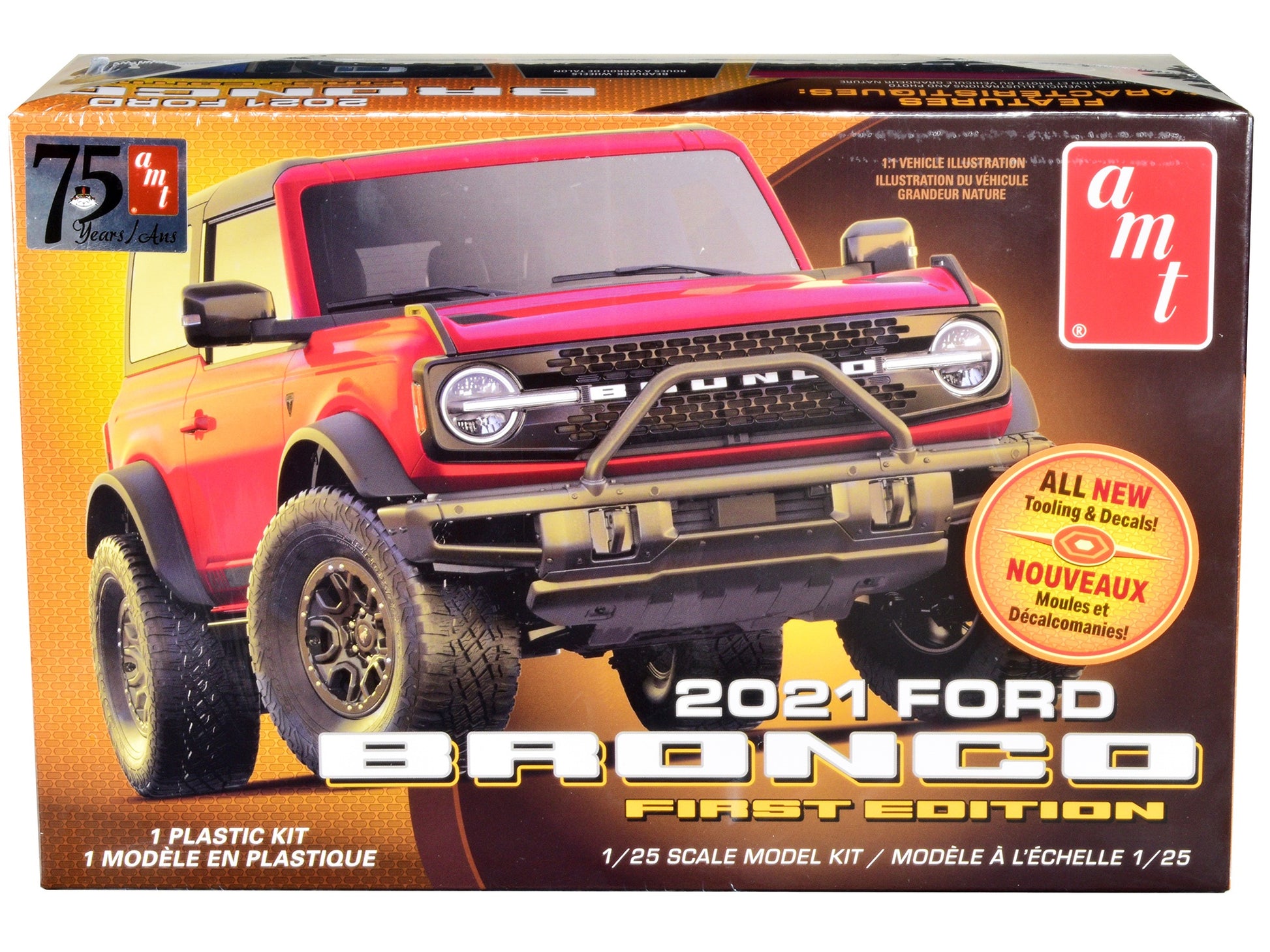 Skill 2 Model Kit 2021 Ford Bronco First Edition 1/25 Scale Model - Premium Model Kits(To Built) from AMT - Just $63.89! Shop now at Rapidvehicles