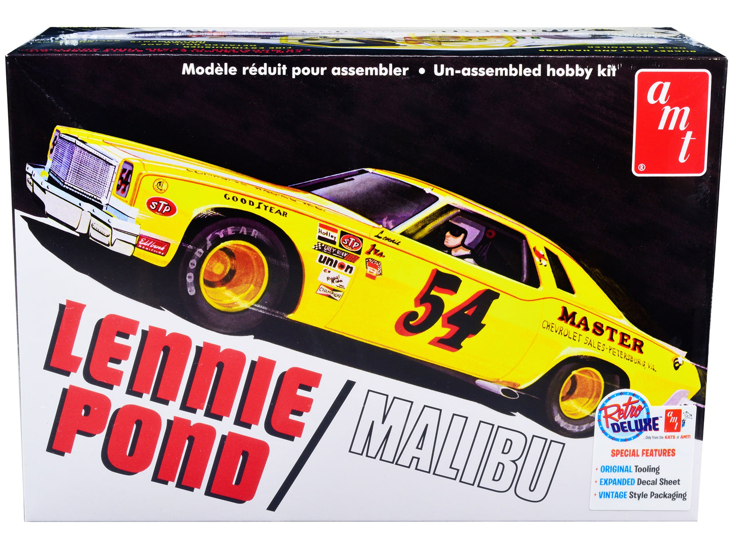 Skill 2 Model Kit 1974 Chevrolet Malibu Stock Car #54 Lennie Pond - Premium Model Kits(To Built) from AMT - Just $61.19! Shop now at Rapidvehicles