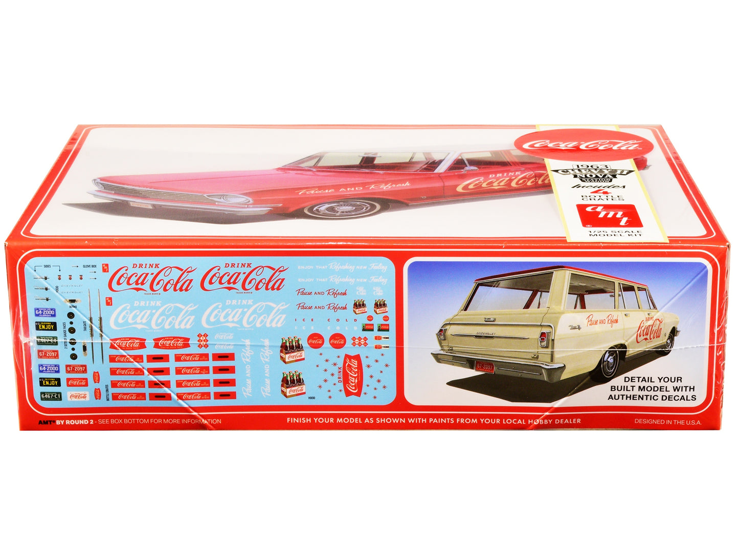 Skill 3 Model Kit 1963 Chevrolet II Nova Wagon "Coca-Cola" 1/25