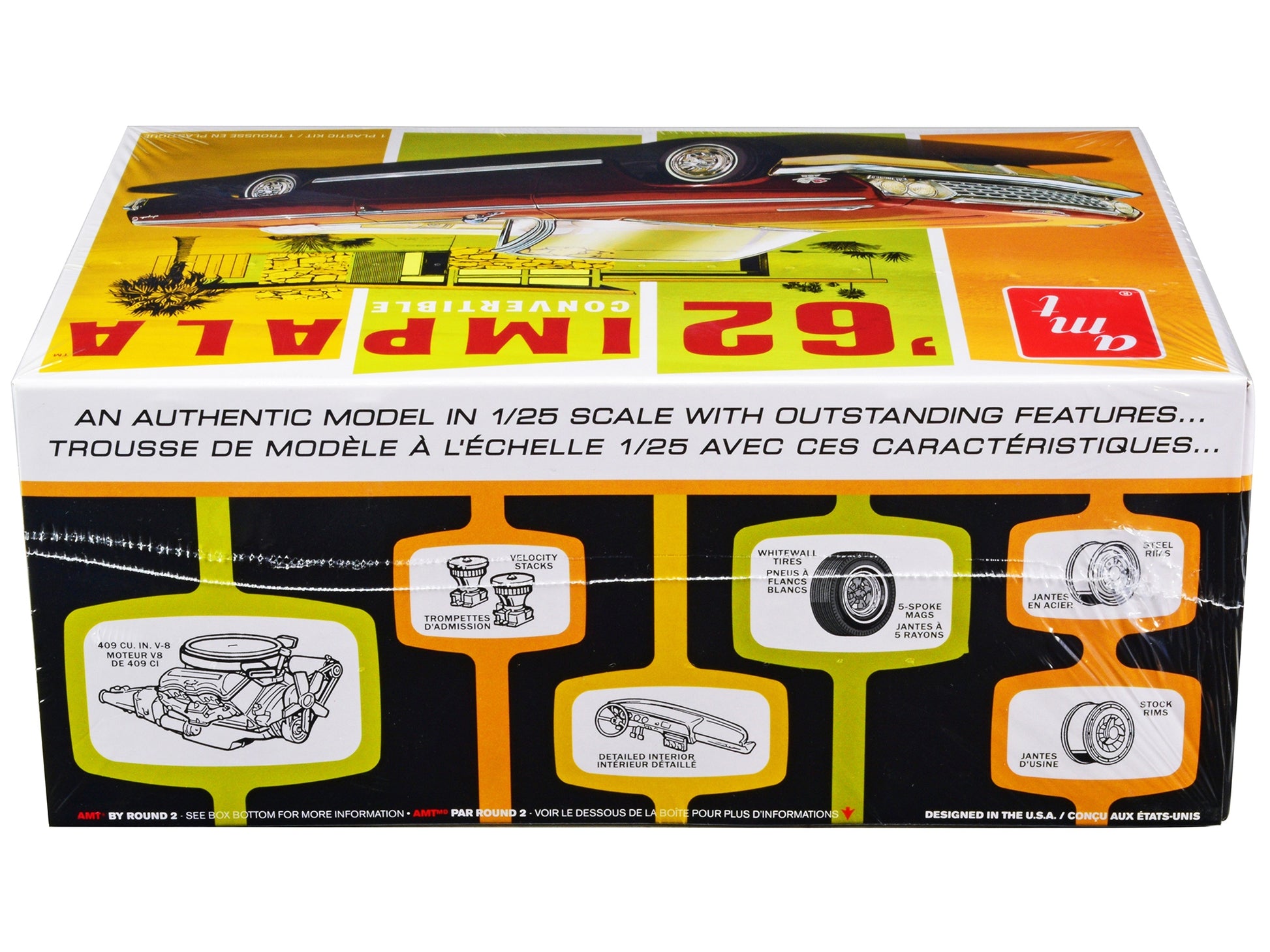 Skill 2 Model Kit 1962 Chevrolet Impala Convertible 1/25 Scale - Premium Model Kits(To Built) from AMT - Just $61.19! Shop now at Rapidvehicles