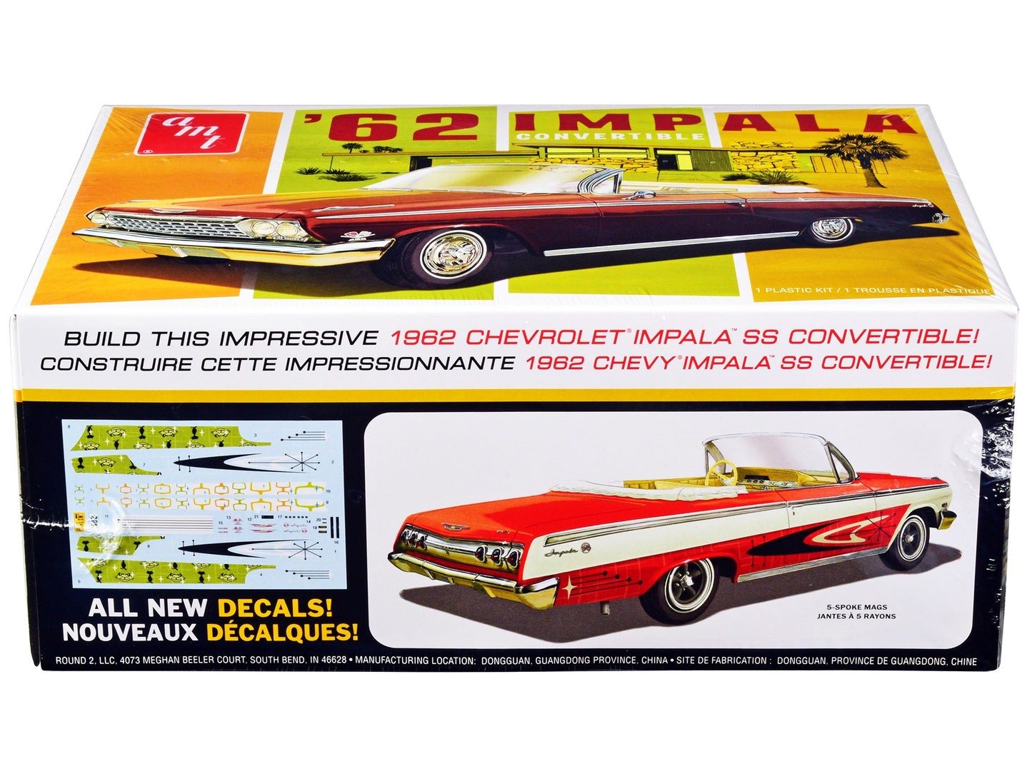 Skill 2 Model Kit 1962 Chevrolet Impala Convertible 1/25 Scale - Premium Model Kits(To Built) from AMT - Just $61.19! Shop now at Rapidvehicles