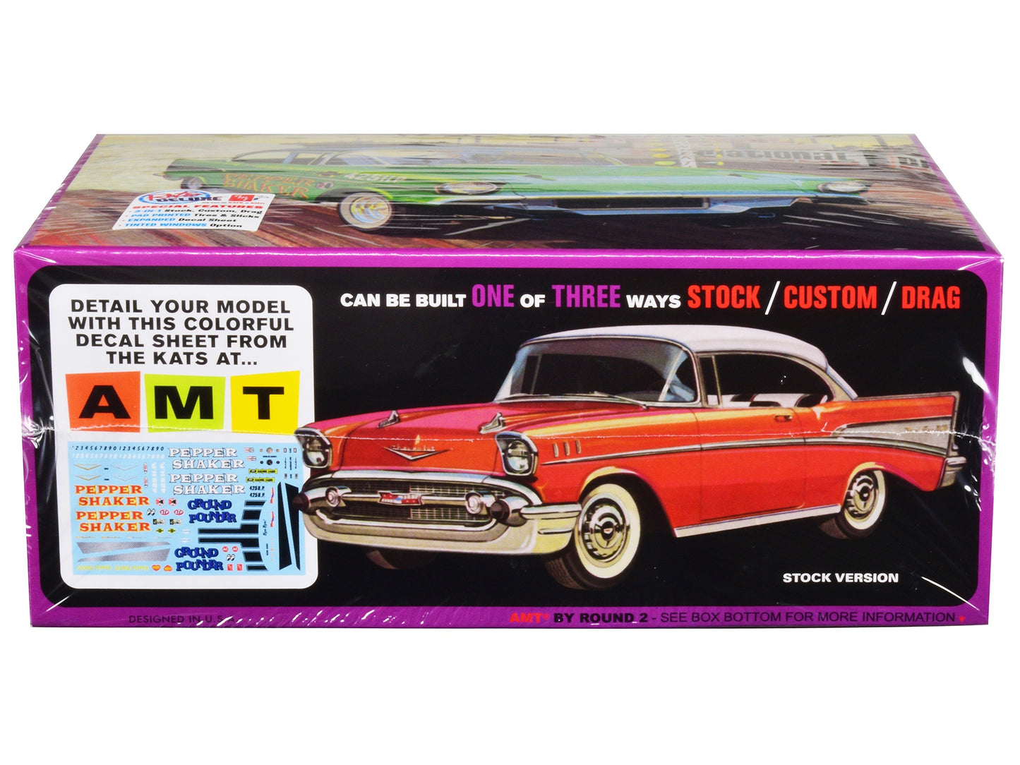 Skill 2 Model Kit 1957 Chevrolet Bel Air "Pepper Shaker" 3 in 1