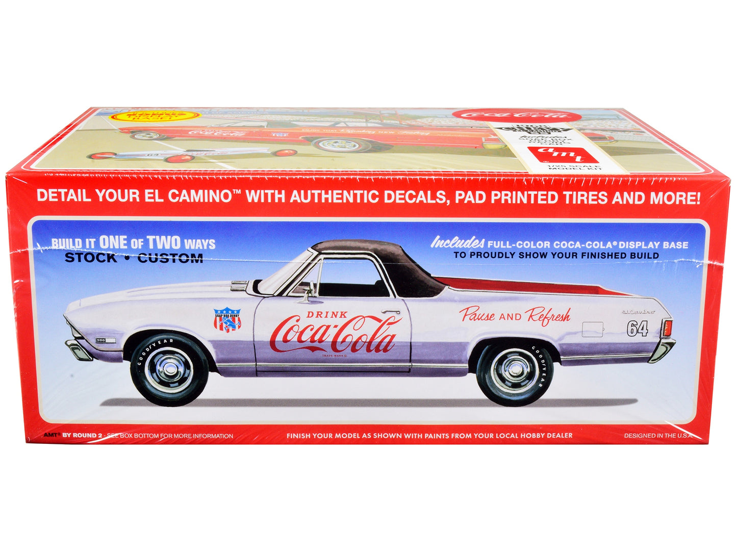 Skill 3 Model Kit 1968 Chevrolet El Camino SS and Soap Box Derby - Premium Coca Cola Models from AMT - Just $63.89! Shop now at Rapidvehicles