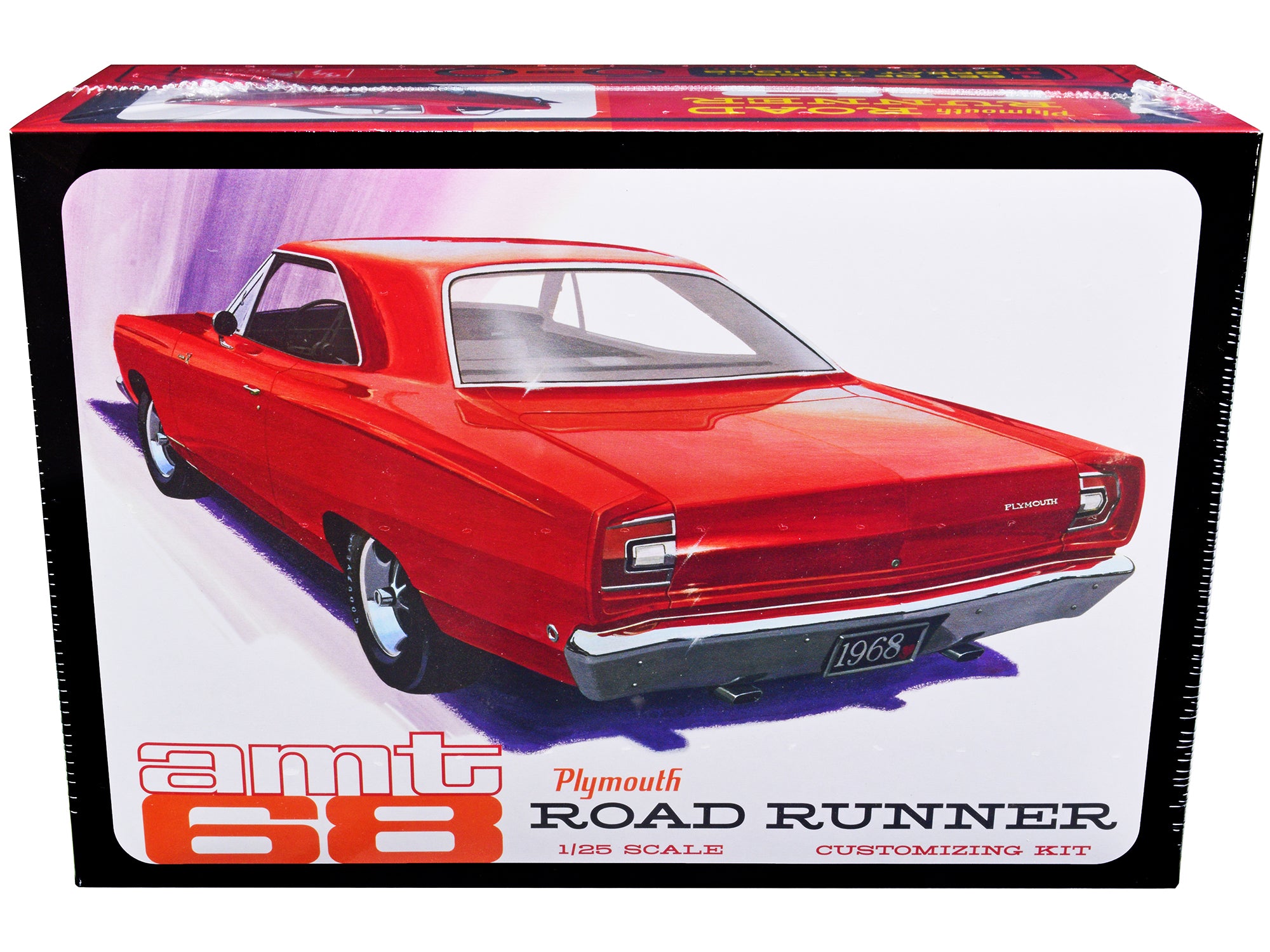 Skill 2 Model Kit 1968 Plymouth Road Runner 1/25 Scale Model by AMT free shipping USA