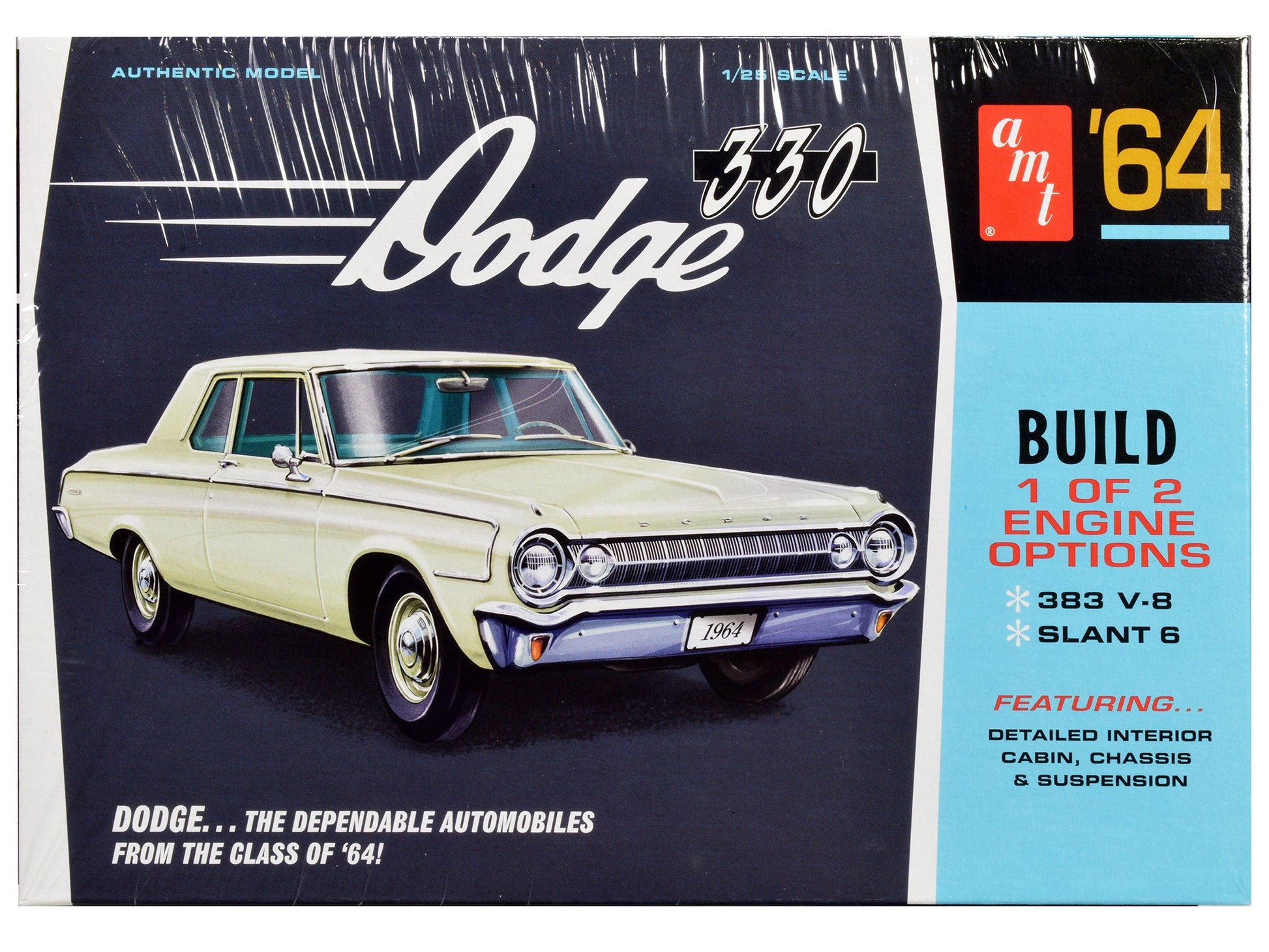 Skill 2 Model Kit 1964 Dodge 330 1/25 Scale Model by AMT - Premium Model Kits(To Built) from AMT - Just $61.19! Shop now at Rapidvehicles