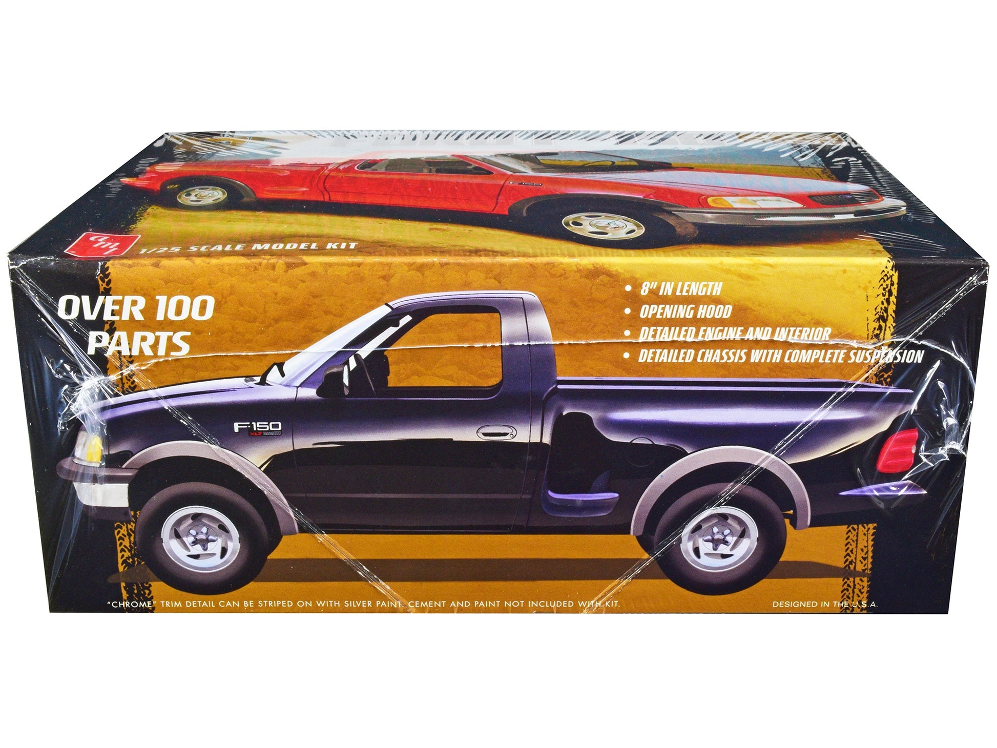 Skill 2 Model Kit 1997 Ford F-150 4X4 Pickup Truck 1/25 Scale - Premium Model Kits(To Built) from AMT - Just $76.99! Shop now at Rapidvehicles