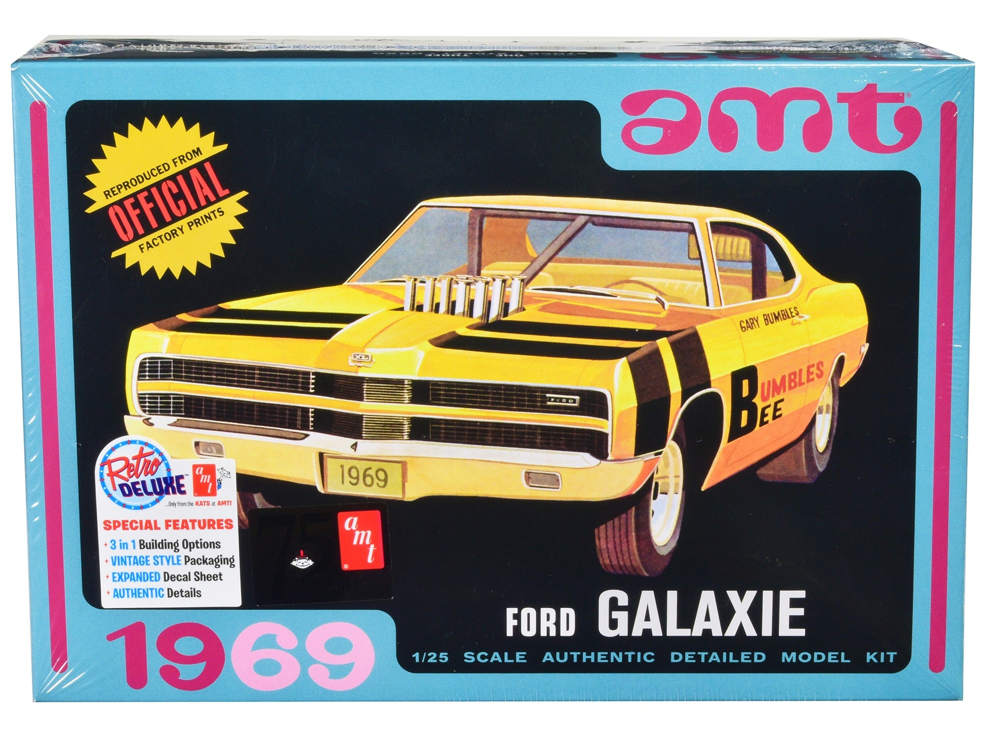 Skill 2 Model Kit 1969 Ford Galaxie 3-in-1 Kit 1/25 Scale Model - Premium Model Kits(To Built) from AMT - Just $61.19! Shop now at Rapidvehicles