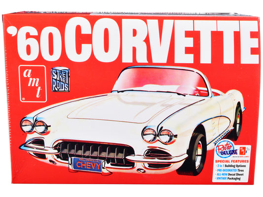 Skill 2 Model Kit 1960 Chevrolet Corvette "Street Rods" 1/25 Scale Model by AMT free shipping USA