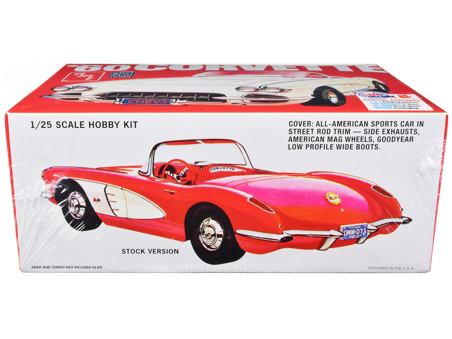 Skill 2 Model Kit 1960 Chevrolet Corvette "Street Rods" 1/25 - Premium Corvette Models from AMT - Just $61.19! Shop now at Rapidvehicles