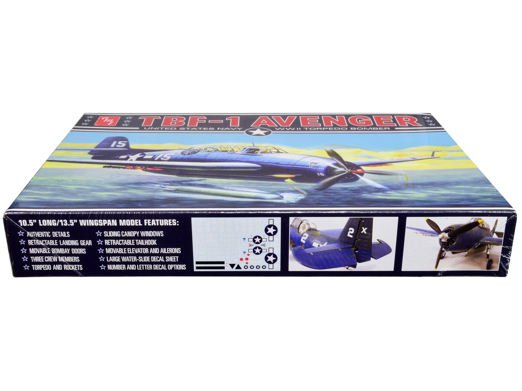 Skill 2 Model Kit Grumman TBF-1 Avenger Torpedo Bomber "United States Navy - WWII" 1/48 Scale Model by AMT - Premium Grumman from AMT - Just $59.99! Shop now at Rapidvehicles