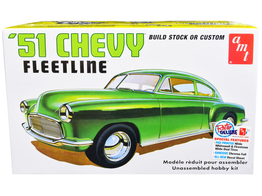 Skill 2 Model Kit 1951 Chevrolet Fleetline 2-in-1 Kit 1/25 Scale Model by AMT free shipping USA