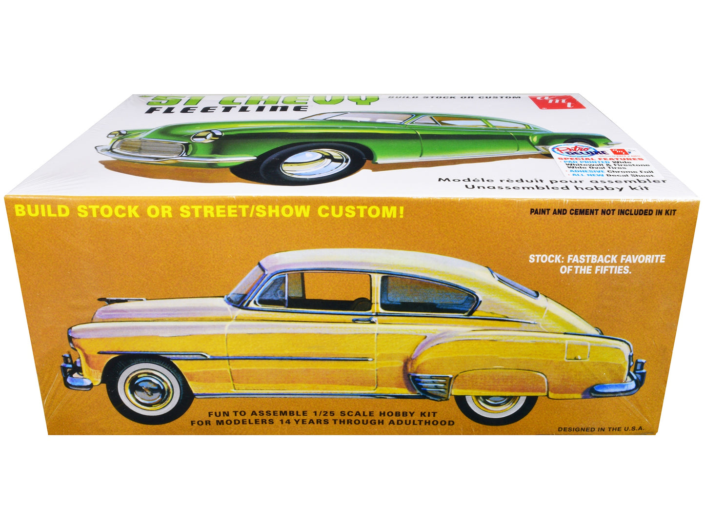 Skill 2 Model Kit 1951 Chevrolet Fleetline 2-in-1 Kit 1/25 Scale - Premium Model Kits(To Built) from AMT - Just $61.19! Shop now at Rapidvehicles