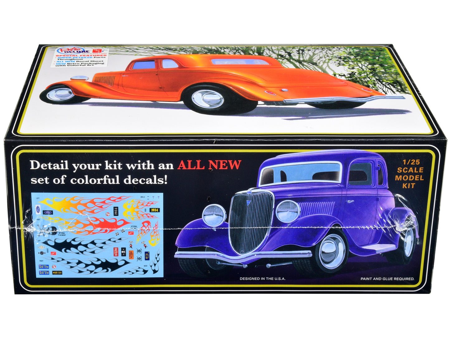 Skill 2 Model Kit 1934 Ford Street Rod 5-Window Coupe 1/25 Scale - Premium Model Kits(To Built) from AMT - Just $61.19! Shop now at Rapidvehicles