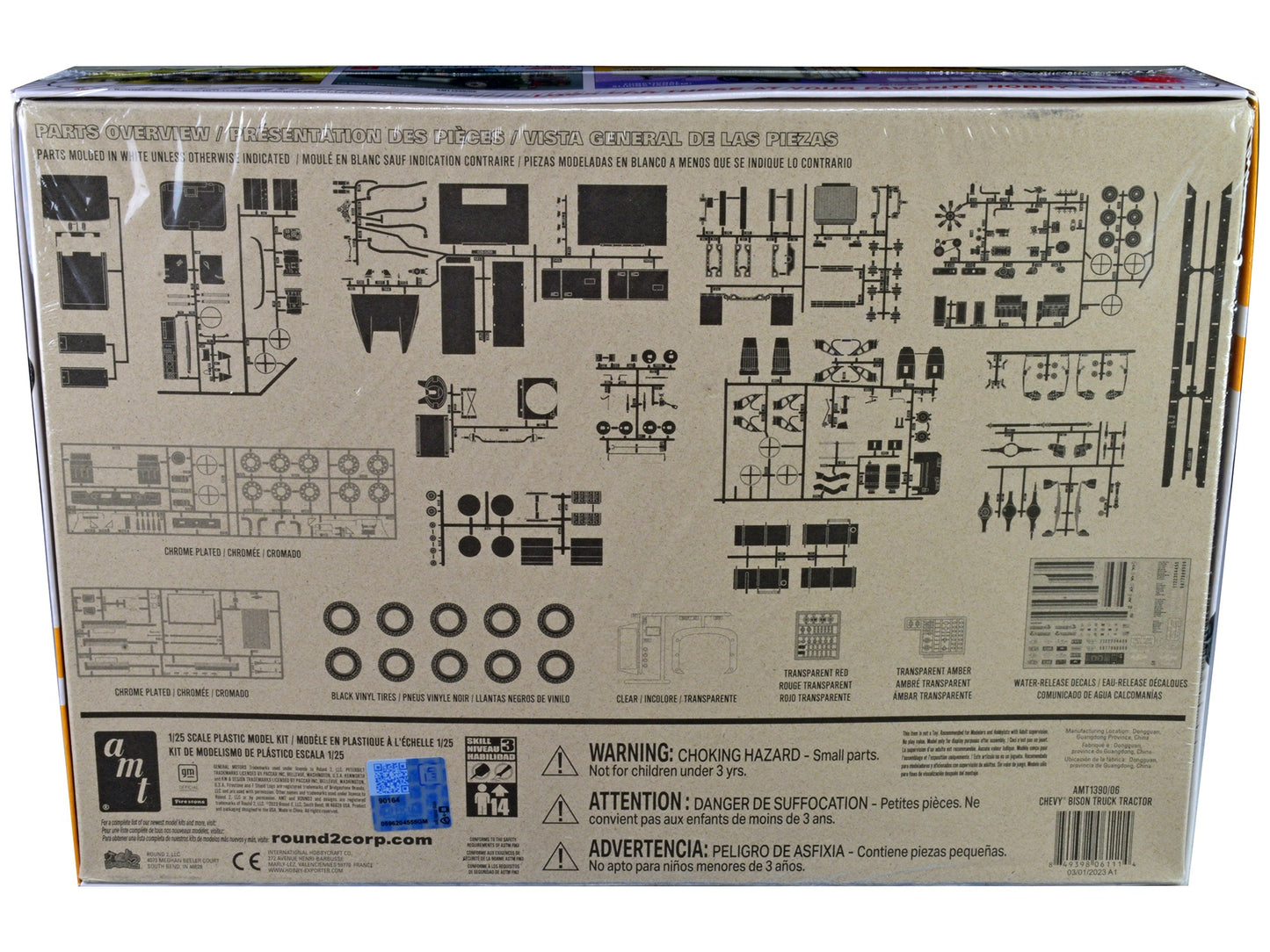 Skill 3 Model Kit Chevrolet Bison Truck Tractor 1/25 Scale Model - Premium Model Kits(To Built) from AMT - Just $102.59! Shop now at Rapidvehicles