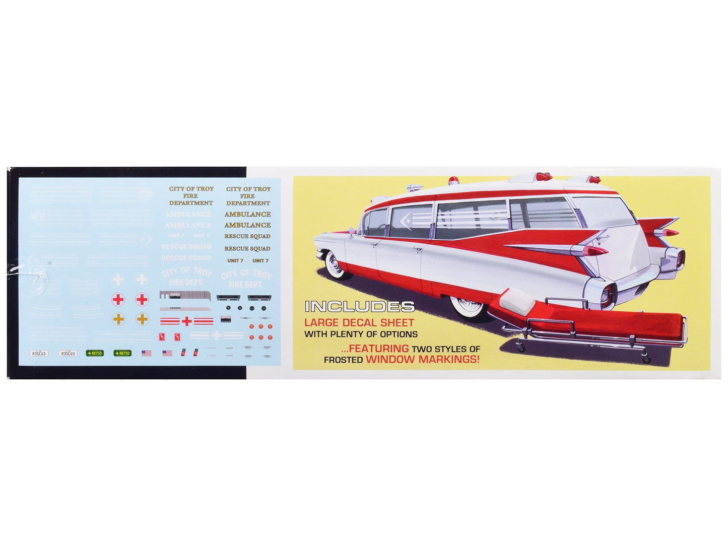 Skill 2 Model Kit 1959 Cadillac Ambulance with Gurney Accessory - Premium Cadillac Models from AMT - Just $70.99! Shop now at Rapidvehicles