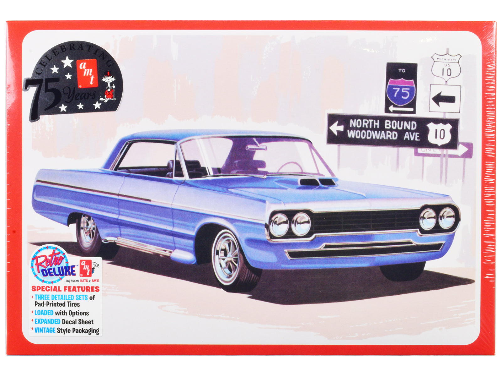 Skill 2 Model Kit 1964 Chevrolet Impala "Super Street Rod" 3-in-1 Kit 1/25 Scale Model by AMT free shipping USA