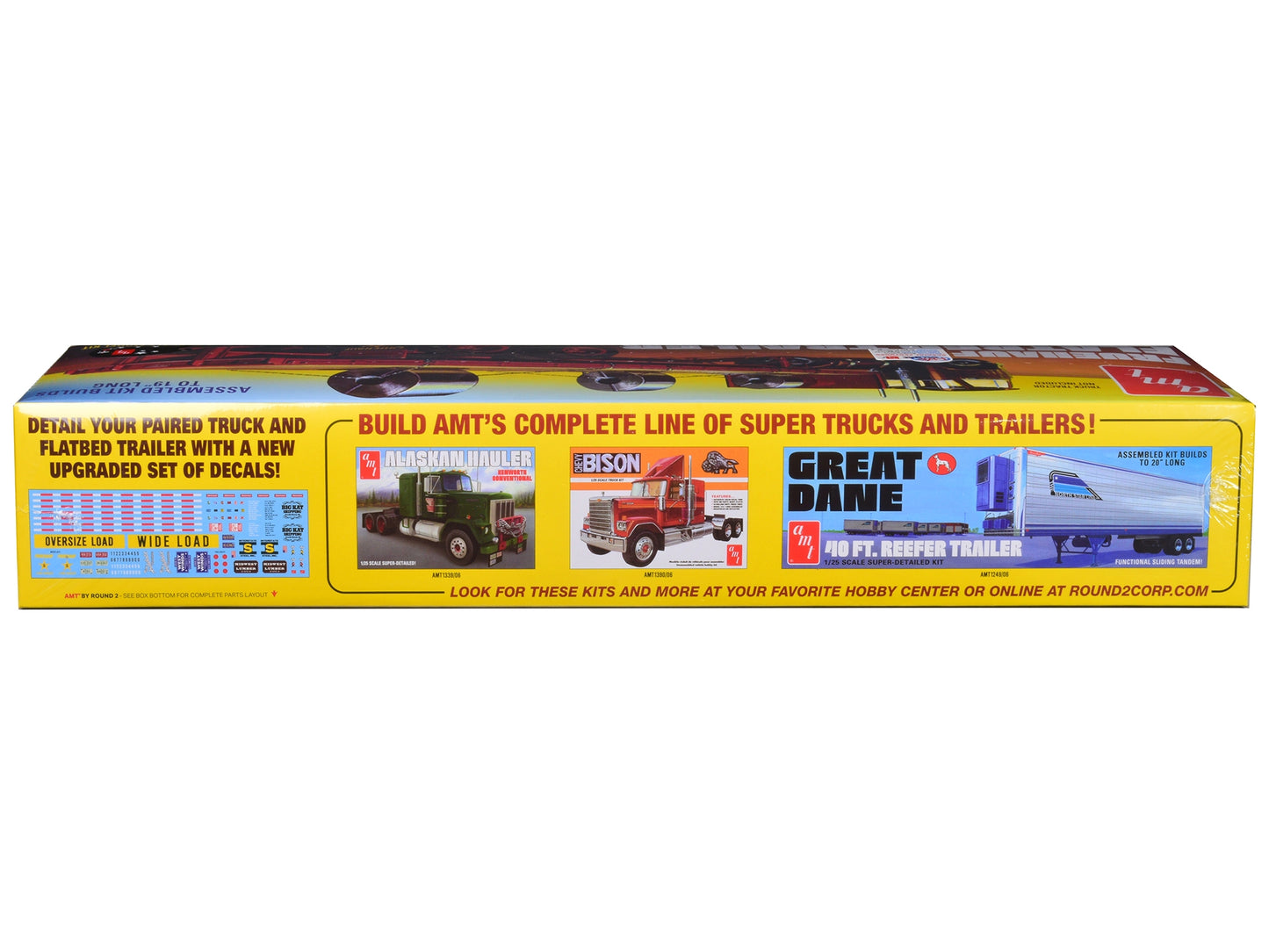 Skill 3 Model Kit Fruehauf Flatbed Trailer 1/25 Scale Model by - Premium Model Kits(To Built) from AMT - Just $83.69! Shop now at Rapidvehicles