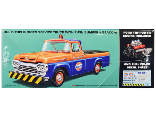 Skill 2 Model Kit 1960 Ford F-100 Pickup Truck with Trailer