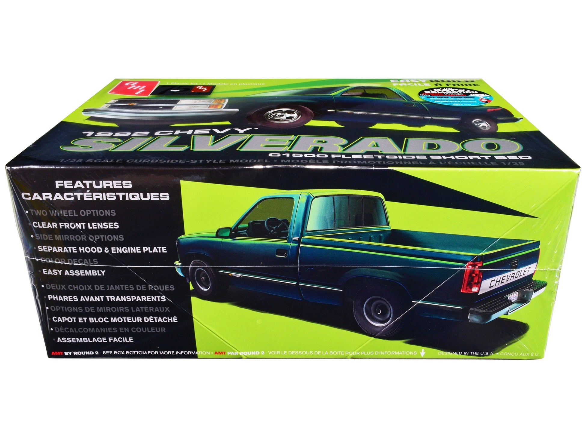 Skill 2 Model Kit 1992 Chevrolet Silverado C1500 Fleetside Short - Premium Model Kits(To Built) from AMT - Just $61.19! Shop now at Rapidvehicles