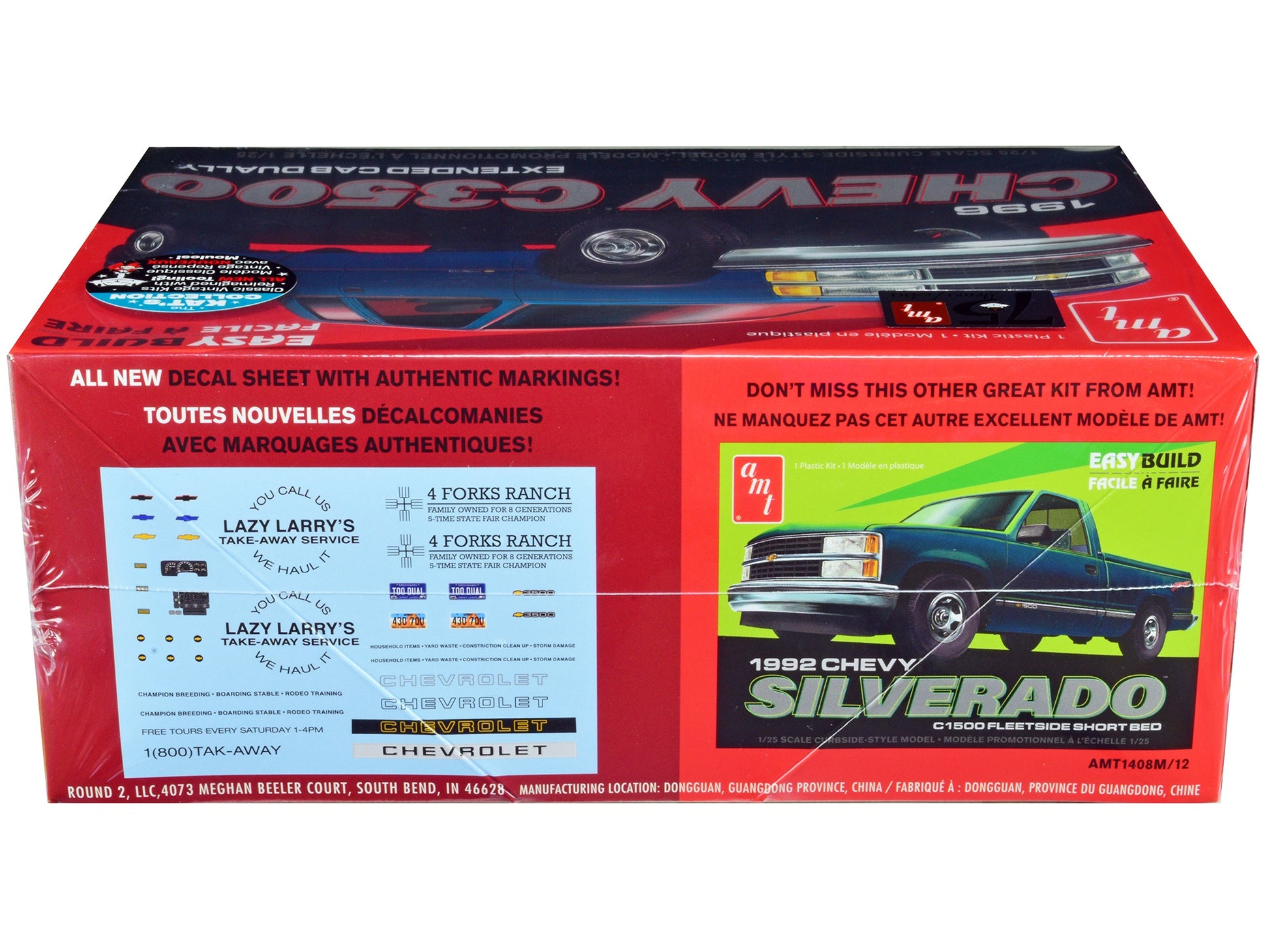 Skill 2 Model Kit 1996 Chevrolet C3500 Extended Cab Dually Pickup - Premium Model Kits(To Built) from AMT - Just $61.19! Shop now at Rapidvehicles