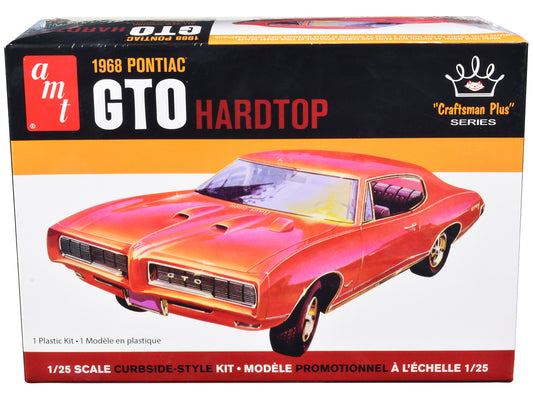 Skill 2 Model Kit 1968 Pontiac GTO Hardtop "Craftsman Plus" Series 1/25 Scale Model by AMT free shipping USA