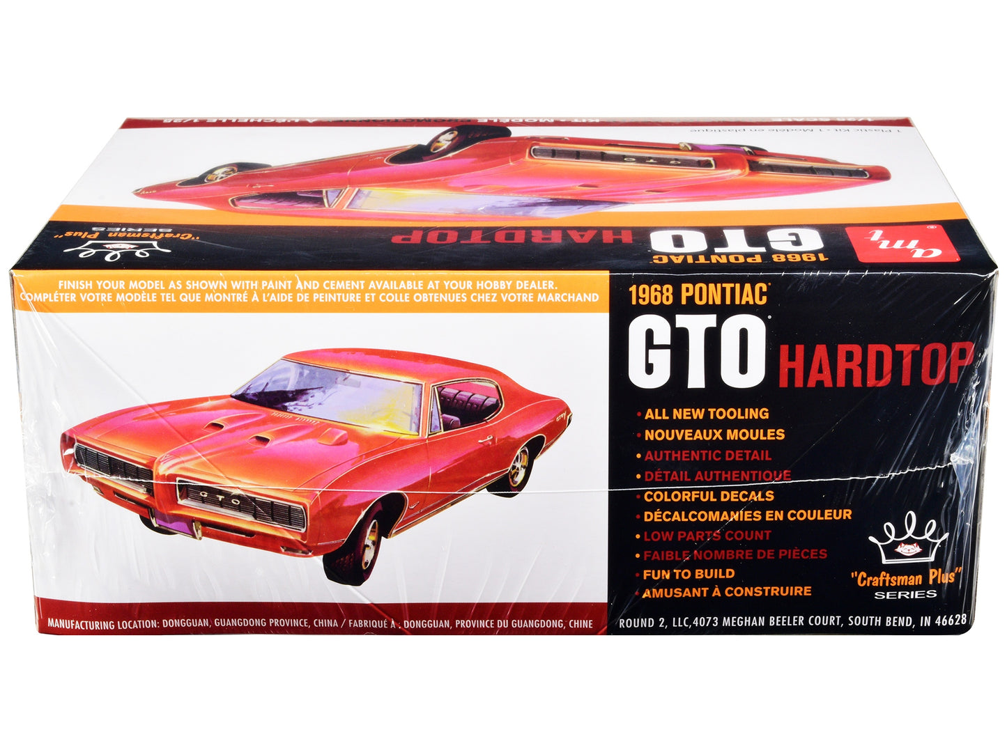 Skill 2 Model Kit 1968 Pontiac GTO Hardtop "Craftsman Plus" Series 1/25 Scale Model by AMT - Premium Pontiac Models from AMT - Just $61.99! Shop now at Rapidvehicles