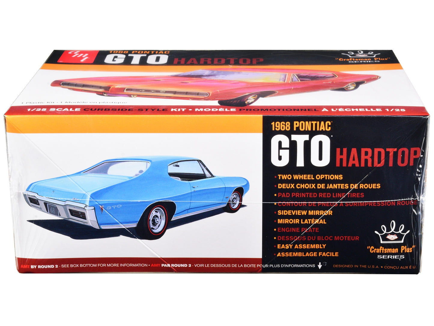 Skill 2 Model Kit 1968 Pontiac GTO Hardtop "Craftsman Plus" Series 1/25 Scale Model by AMT - Premium Pontiac Models from AMT - Just $61.99! Shop now at Rapidvehicles