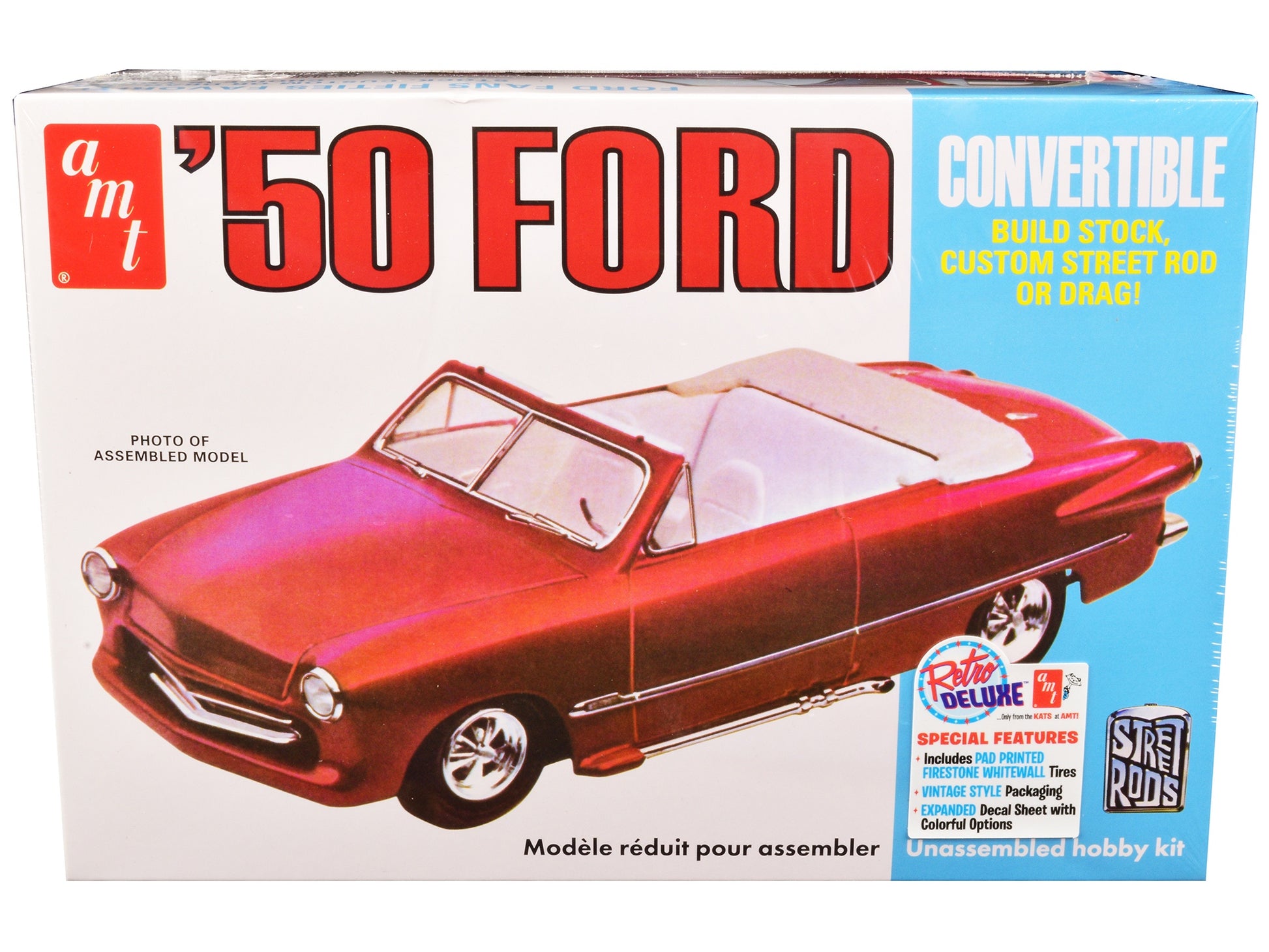 Skill 2 Model Kit 1950 Ford Convertible "Street Rods" 3-in-1 Kit - Premium Model Kits(To Built) from AMT - Just $50.33! Shop now at Rapidvehicles