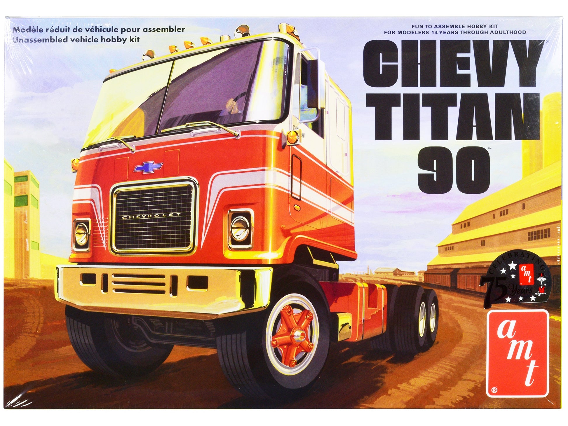 Skill 3 Model Kit Chevrolet Titan 90 Tractor Truck 1/25 Scale - Premium Model Kits(To Built) from AMT - Just $89.99! Shop now at Rapidvehicles