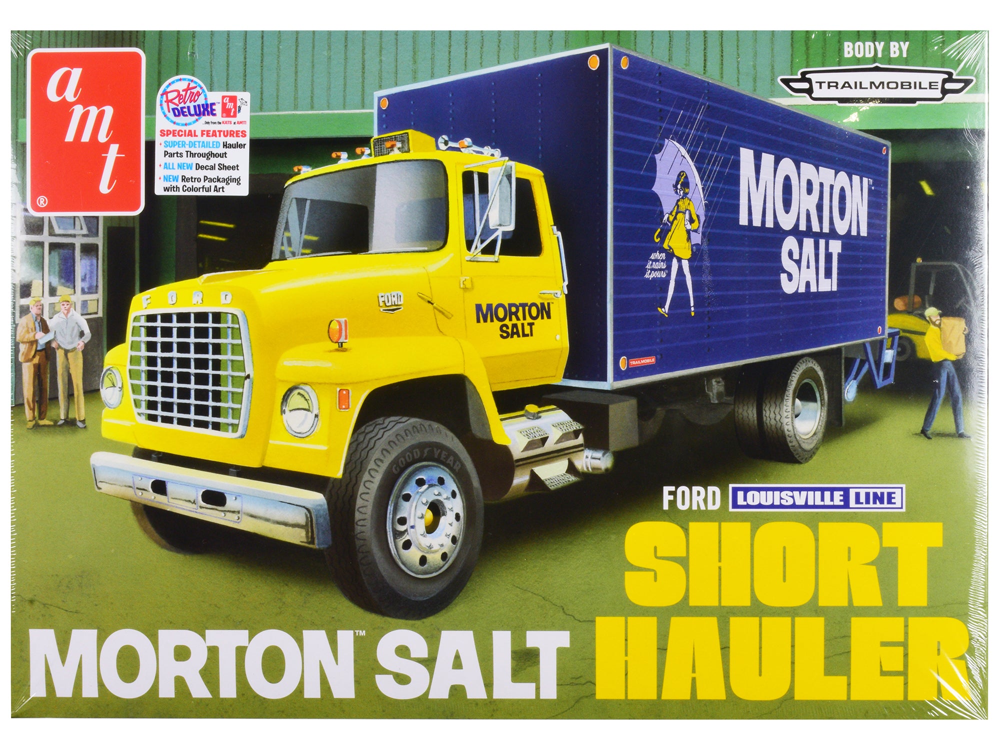 Skill 3 Model Kit Ford Louisville Line Short Hauler "Morton Salt" 1/25 Scale Model by AMT free shipping USA