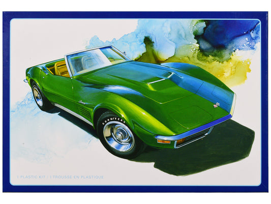Skill 2 Model Kit 1972 Chevrolet Corvette Roadster 1/25 Scale Model by AMT free shipping USA