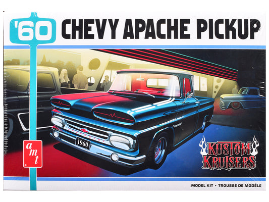 Skill 2 Model Kit 1960 Chevrolet Apache Pickup Truck "Kustom Kruisers" 1/25 Scale Model by AMT free shipping USA