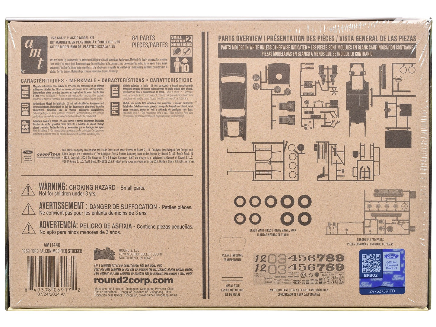 Skill 2 Model Kit 1969 Ford Falcon Modified Stocker 1/25 Scale - Premium Ford Models from AMT - Just $62.99! Shop now at Rapidvehicles