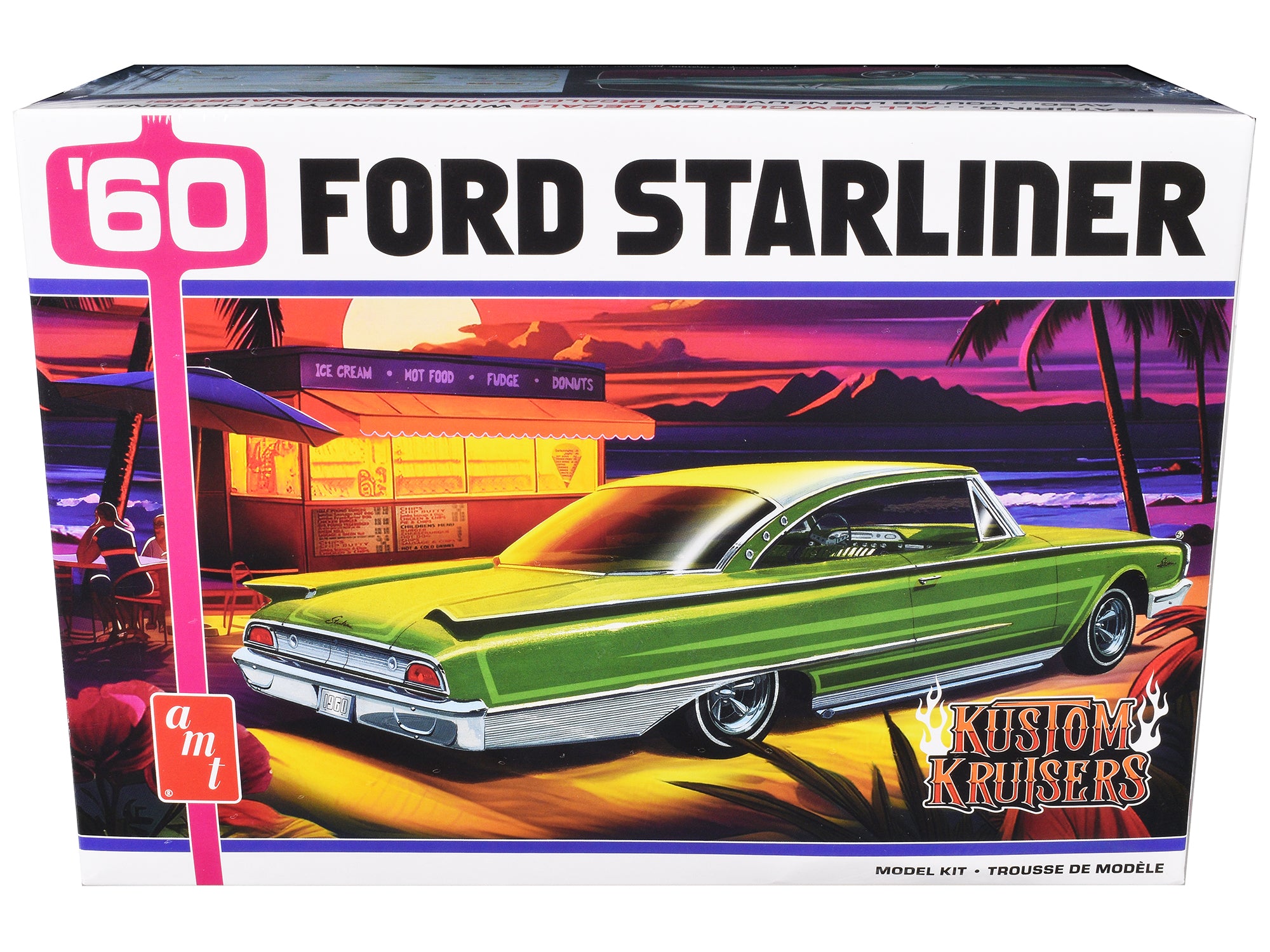 Skill 2 Model Kit 1960 Ford Starliner "Kustom Kruisers" 1/25 Scale Model by AMT free shipping USA