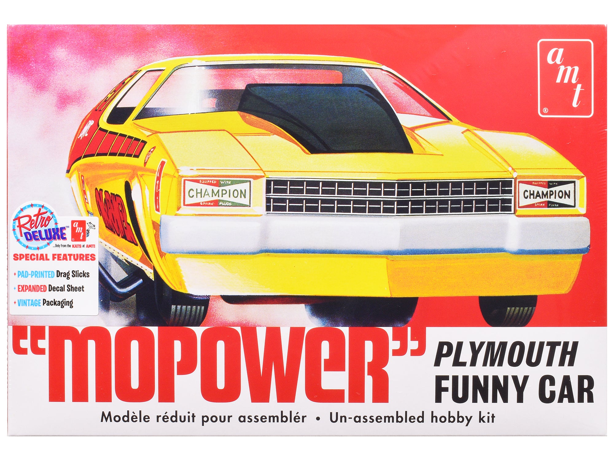 Skill 2 Model Kit Plymouth Funny Car "Mopower" 1/25 Scale Model by AMT free shipping USA
