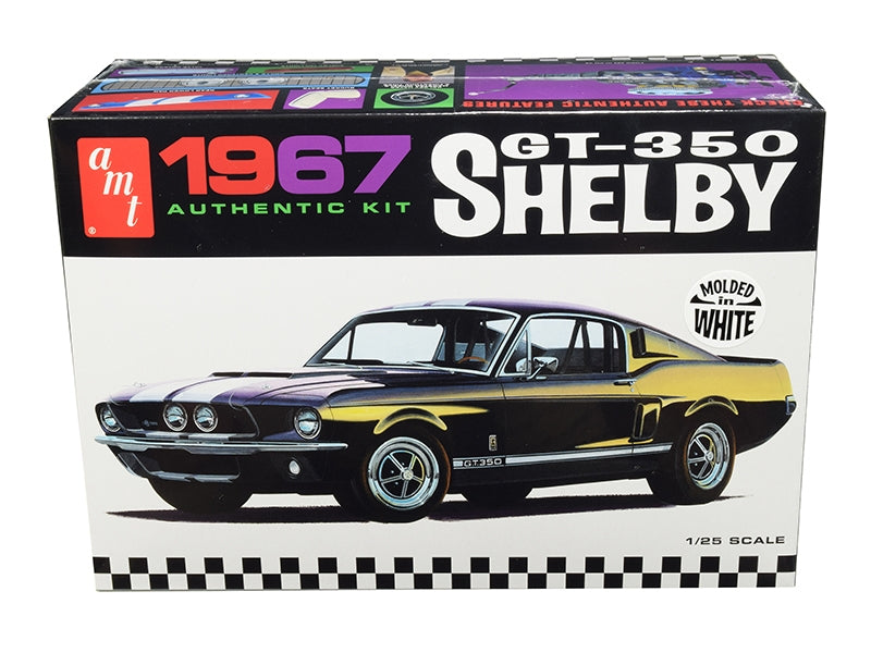 Skill 2 Model Kit 1967 Ford Mustang Shelby GT350 White 1/25 Scale - Premium Model Kits(To Built) from AMT - Just $53.99! Shop now at Rapidvehicles