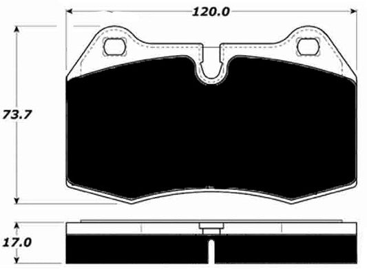 Porterfield Brake Pads for 2004 FERRARI 456 M GTA w/Brembo Brakes