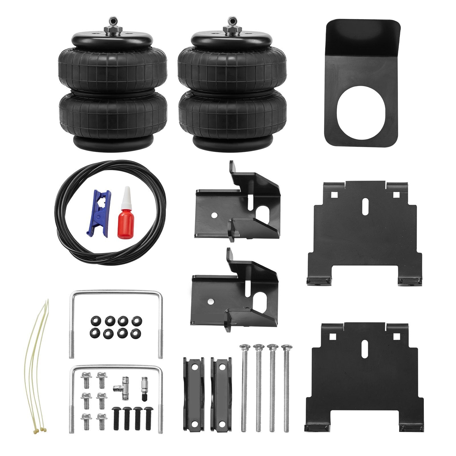 VEVOR Air Bag Suspension Kit, Air Springs Suspension Bag Kit Compatible with 2007-2018 Chevrolet Silverado 1500 and GMC Sierra 1500 2WD 4WD, 5000 lbs Loading, 5 to 100 PSI - Premium Shock Absorber from VEVOR - Just $279.49! Shop now at Rapidvehicles