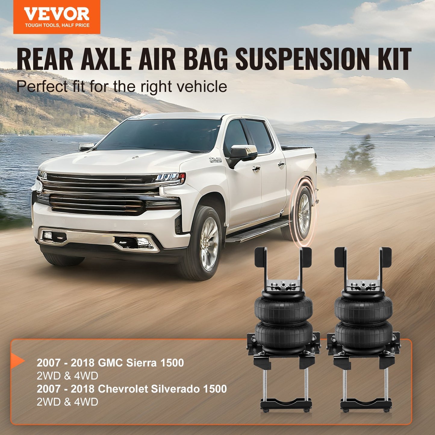 VEVOR Air Bag Suspension Kit, Air Springs Suspension Bag Kit - Premium Shock Absorber from VEVOR - Just $303.14! Shop now at Rapidvehicles