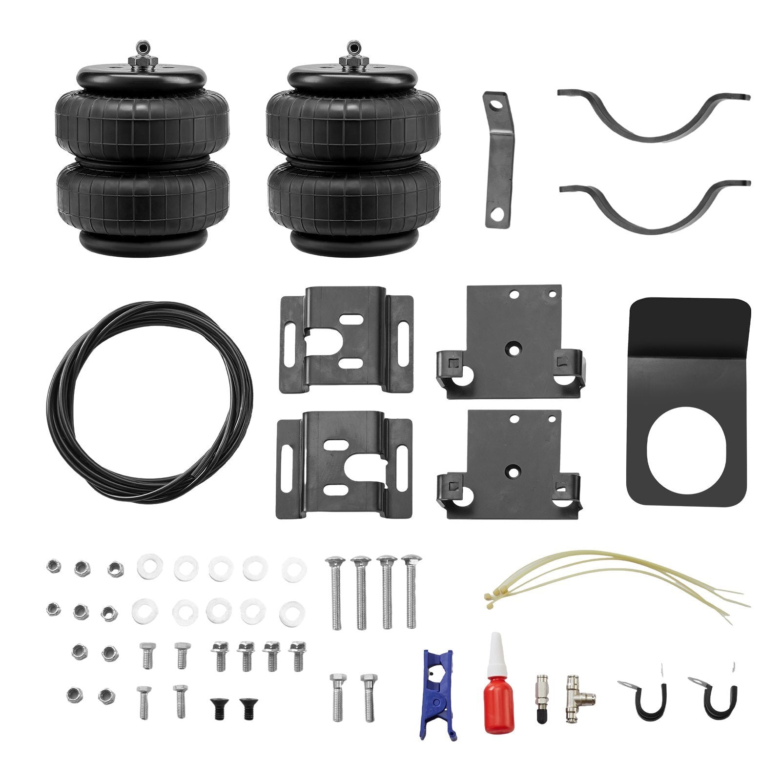 VEVOR Air Bag Suspension Kit, Air Springs Suspension Bag Kit Compatible with 2001-2010 Chevrolet Silverado 2500/3500HD and GMC Sierra 2500/3500HD 4WD RWD, 5000 lbs Loading, 5 to 100 PSI - Premium Shock Absorber from VEVOR - Just $246.99! Shop now at Rapidvehicles