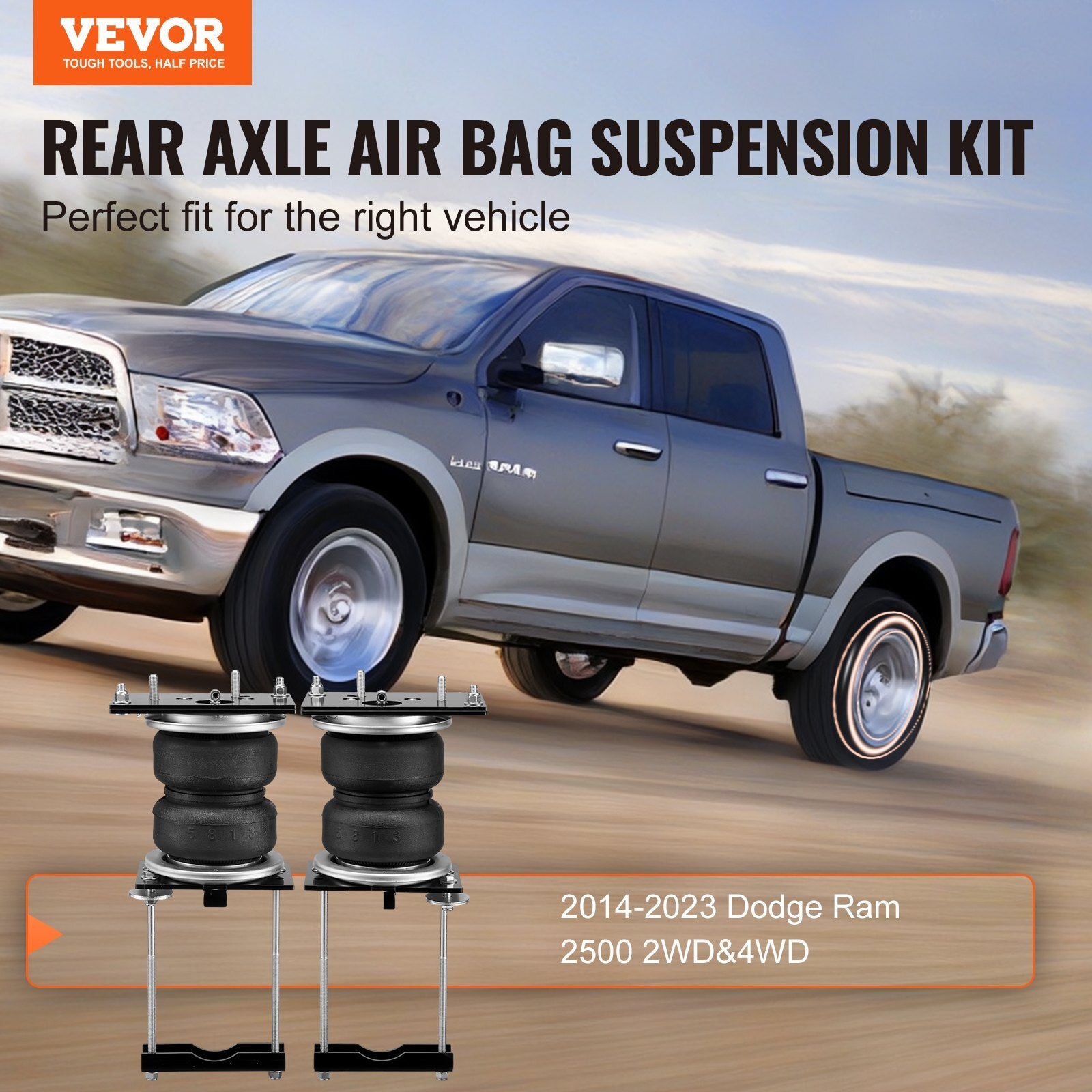 VEVOR Air Bag Suspension Kit Fits 2014-2023 Dodge Ram 2500 2WD 4WD 5000 lbs - Premium Shock Absorber from VEVOR - Just $287.63! Shop now at Rapidvehicles