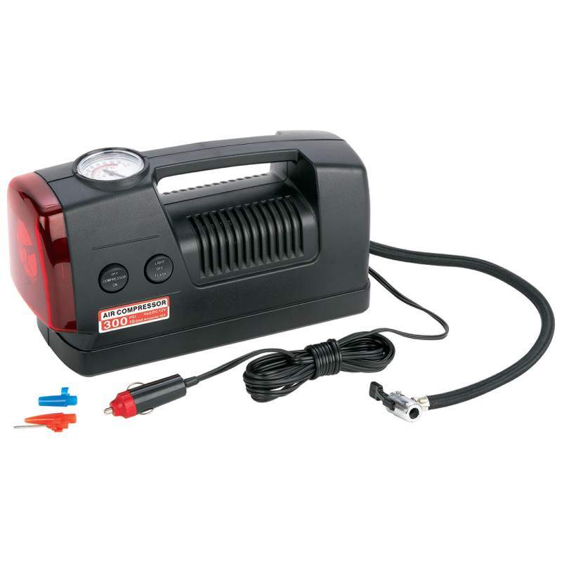 3-in-1 300psi Air Compressor and Flashlight - Premium Emergency kits from Rapidvehicles - Just $40.99! Shop now at Rapidvehicles