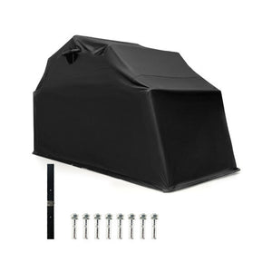 Outdoor Motorcycle Shelter Waterproof Motorbike Storage Tent with Cover-Black - Premium Outdoor Storage & Garages from Rapidvehicles - Just $221.19! Shop now at Rapidvehicles