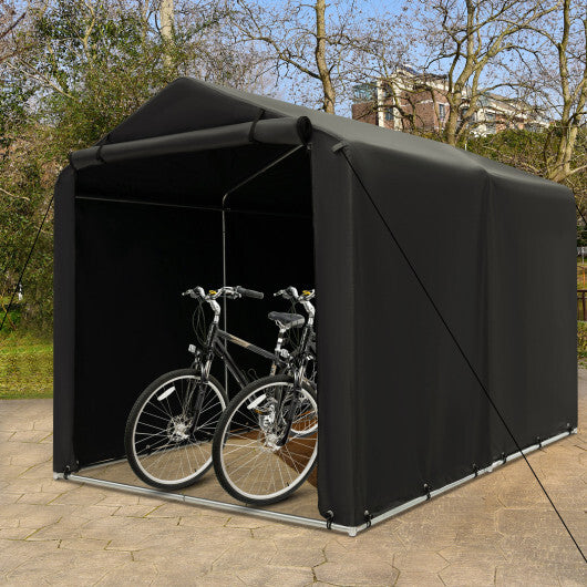 7 x 5.2FT Storage Shelter Outdoor Bike Tent with Waterproof Cover - Premium Outdoor > Outdoor Storage & Garages > Carports from Rapidvehicles - Just $225.68! Shop now at Rapidvehicles