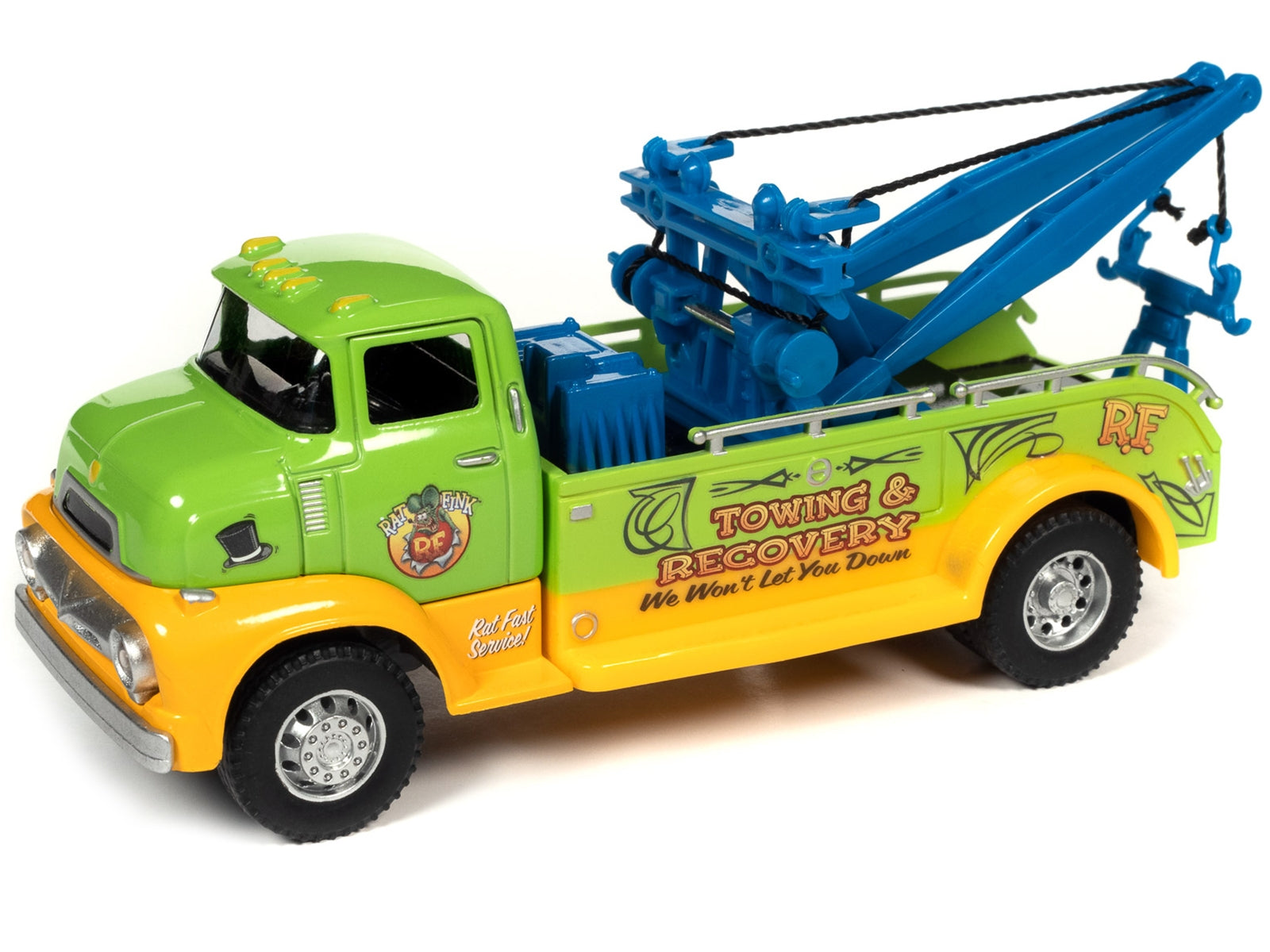 "Rat Fink Towing & Recovery" Garage and Tow Truck Diorama Set for 1/32 Scale Models by Auto World - Premium Dioramas from Autoworld - Just $69.99! Shop now at Rapidvehicles