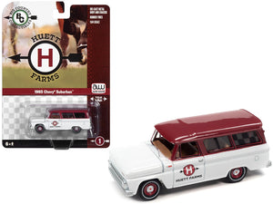 1965 Chevrolet Suburban White with Red Top "Huett Farms" "Big Country Collectibles" 2023 Release 1 1/64 Diecast Model Car by Auto World - Premium Chevrolet Models from Autoworld - Just $25.07! Shop now at Rapidvehicles